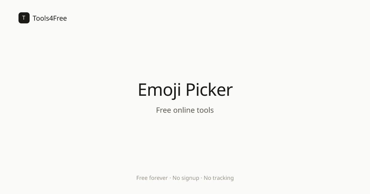 Emoji Picker — Browse All, 1-Click Copy | Free